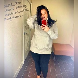 Lane Bryant drop waist top